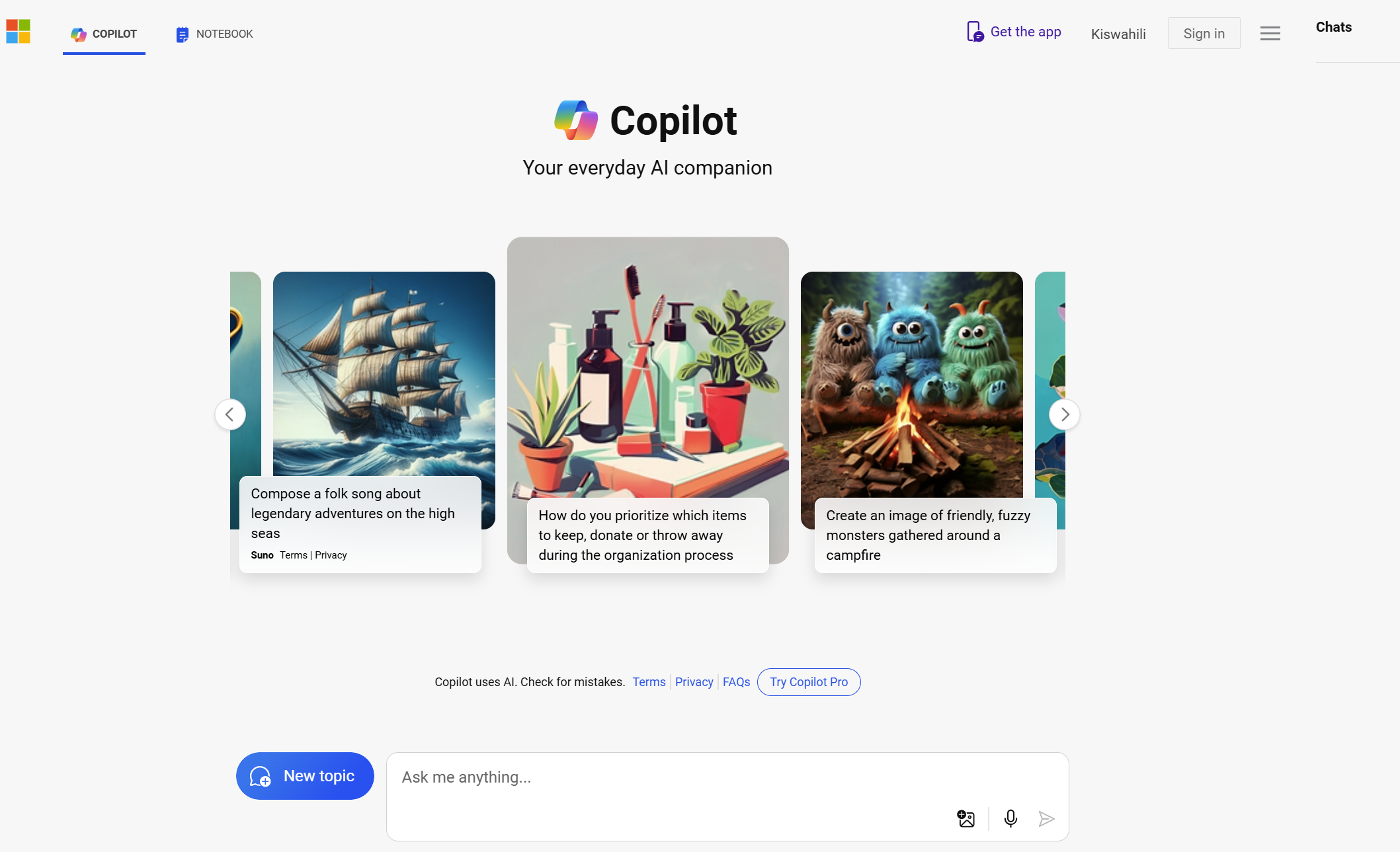 Copilot Your everyday AI companion.